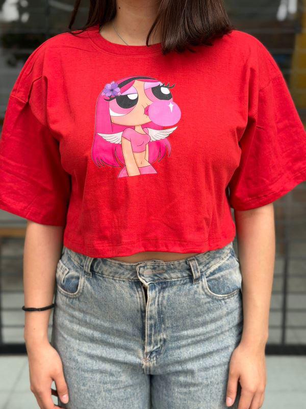 CROP TOP CON DIBUJO PREMIUM