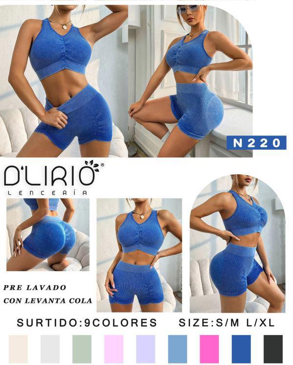 CONJUNTO DLIRIO CORTO PRELAVADO X DOCENA